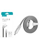 NILLKIN Kabel 2w1 Micro USB + USB Typ-C Płaski 1m