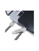 NILLKIN Kabel 2w1 Micro USB + USB Typ-C Płaski 1m